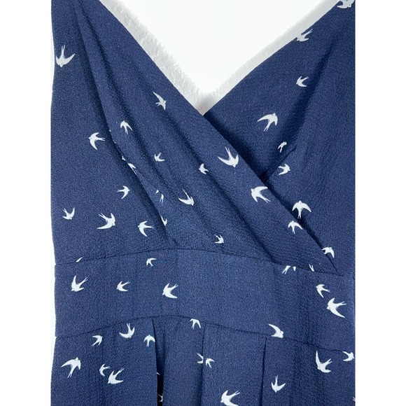 Purple Snow Spaghetti Strap Navy Skort With White Birds Size m‎ - Picture 2 of 9